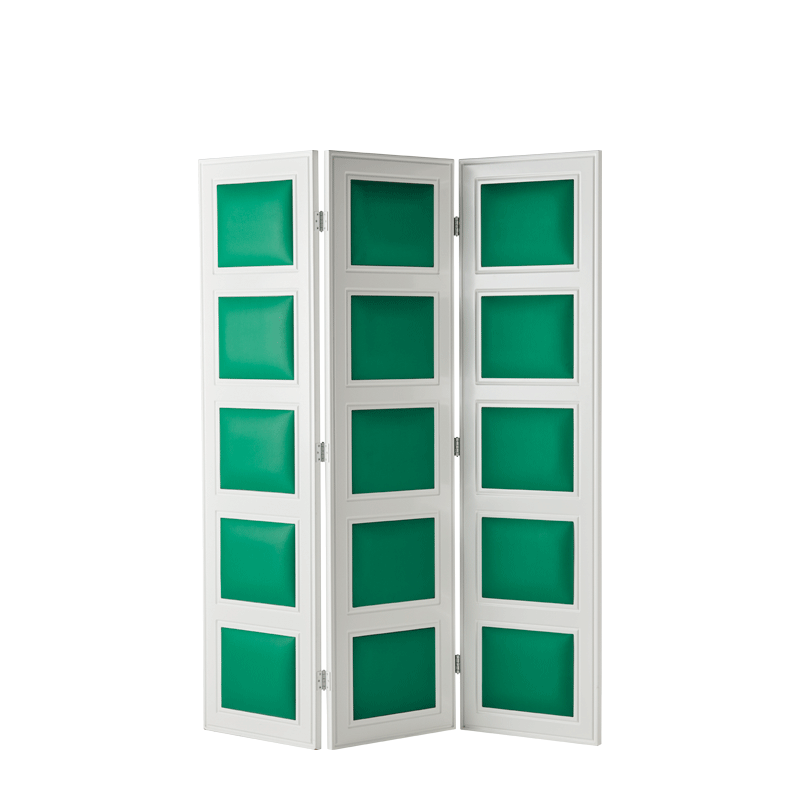 CKC Screen in White with Seagreen Panels