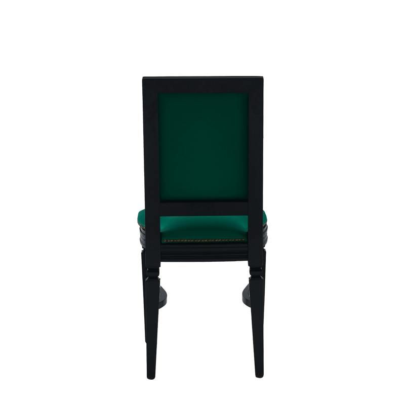 CKC Chair in Black with Sea Green Seat Pad