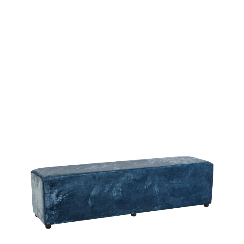 Rochelle Bench in Sky Blue Velvet