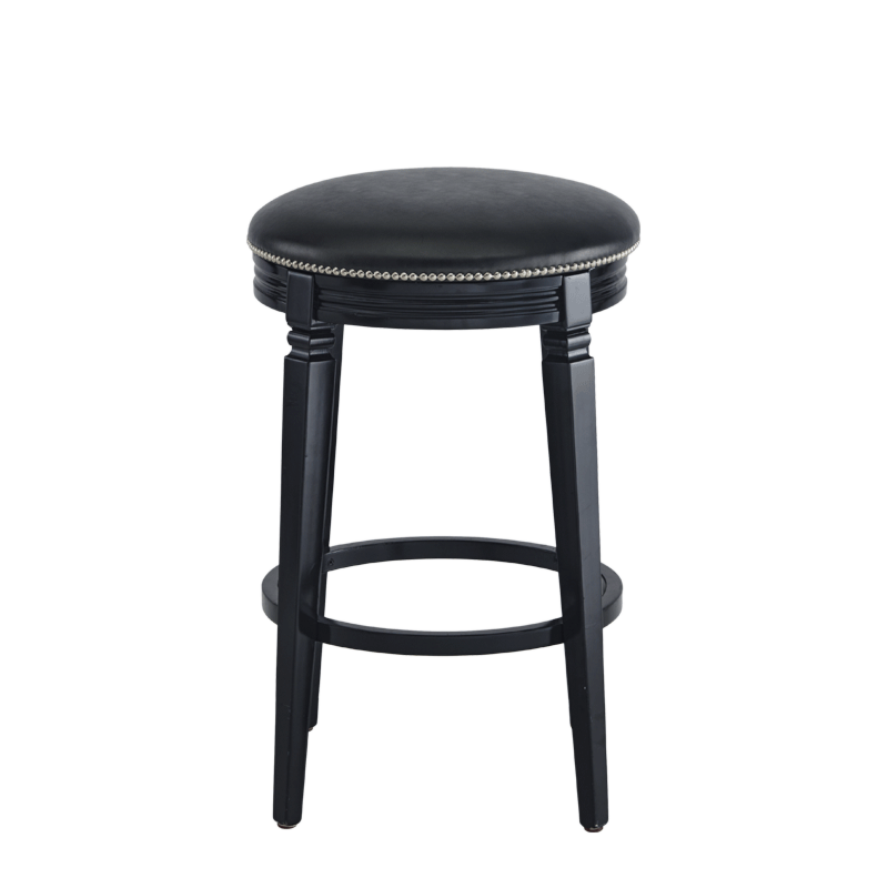 Beli Bar Stool with Black Frame and Slate Seat Pad