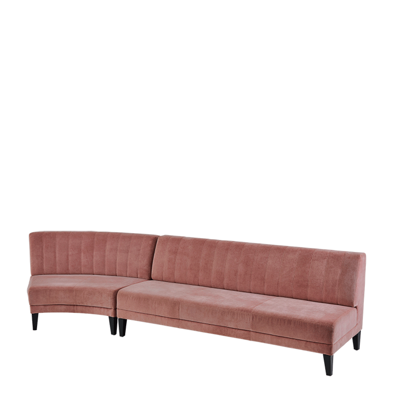Infinito A Straight Sofa in Soft Pink
