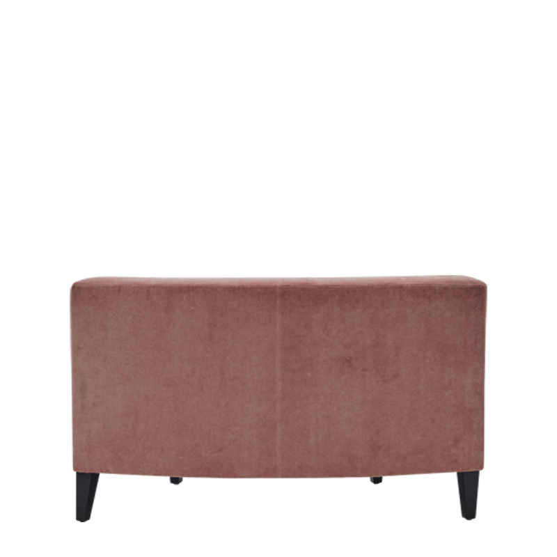 Infinito F Curved Sofa in Soft Pink