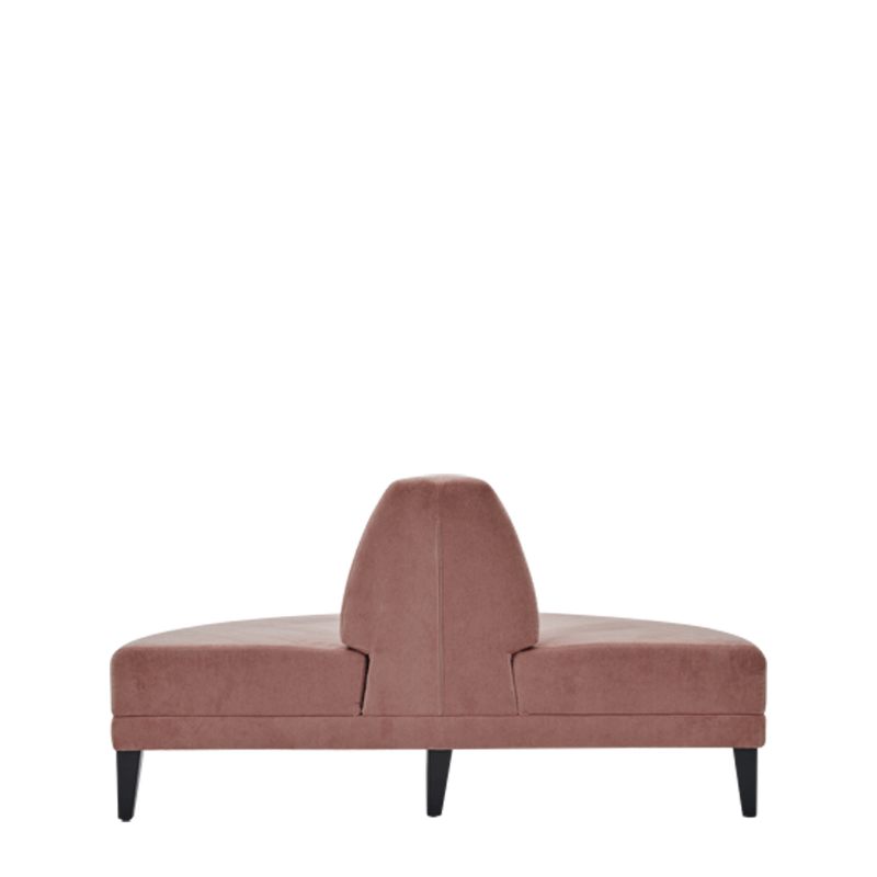 Infinito H Bullnose Sofa in Soft Pink