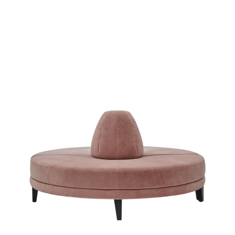 Infinito H Bullnose Sofa in Soft Pink