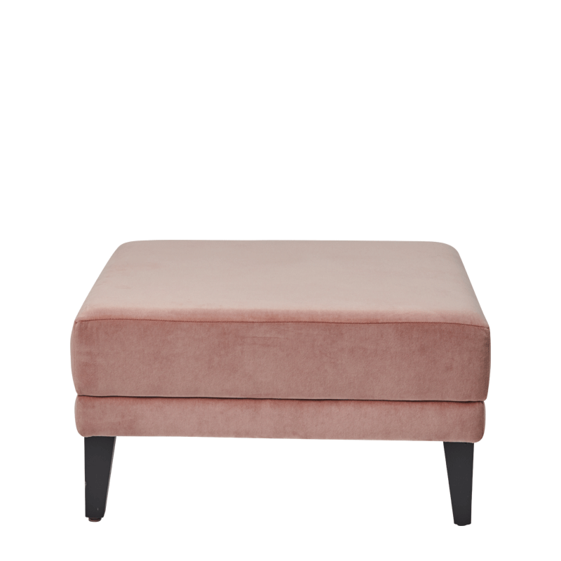 Infinito L Large Square Ottoman in Soft Pink