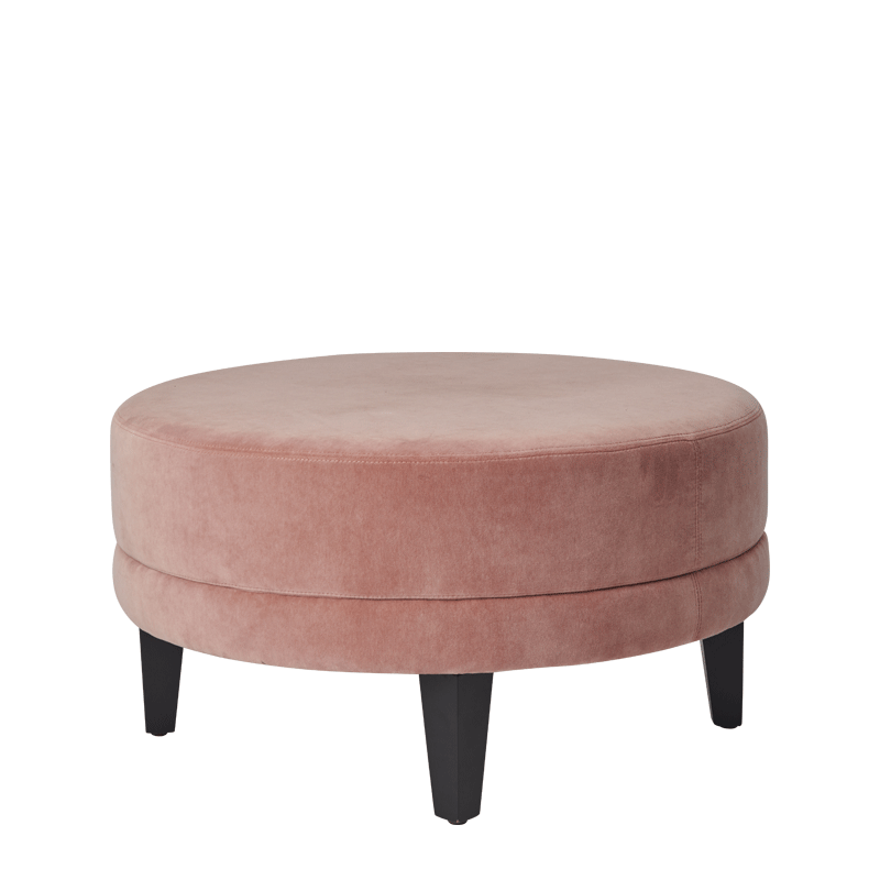 Infinito M Ottoman in Soft Pink