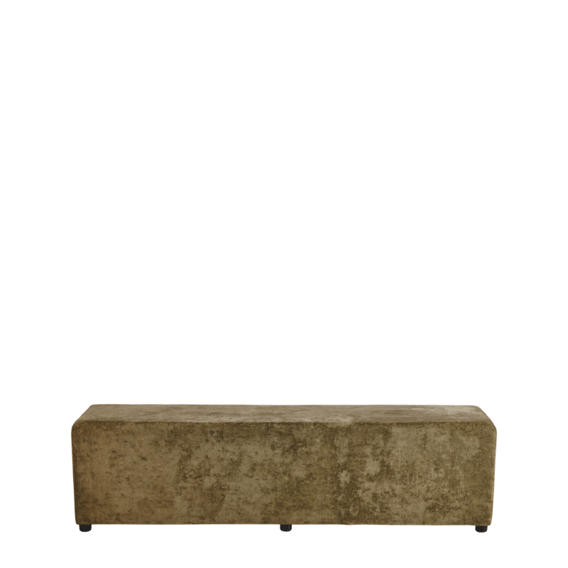 Rochelle Bench in Taupe Velvet