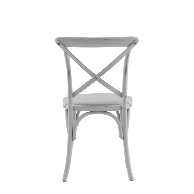 Coco Chair in White with White Seat Pad