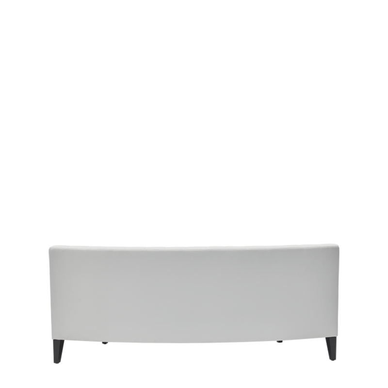 Infinito E Curved Sofa in White