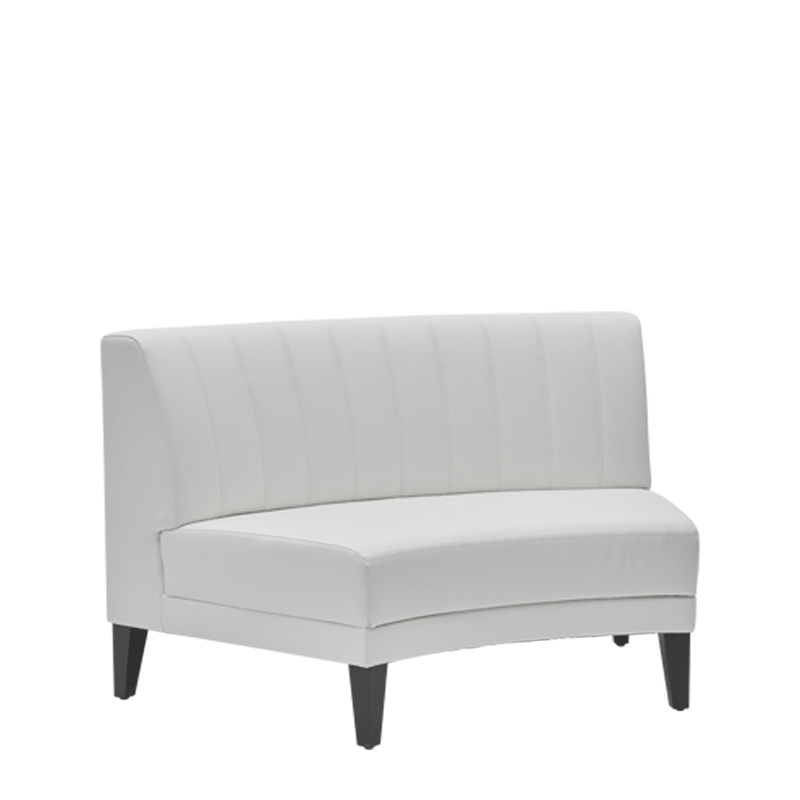 Infinito F Curved Sofa in White
