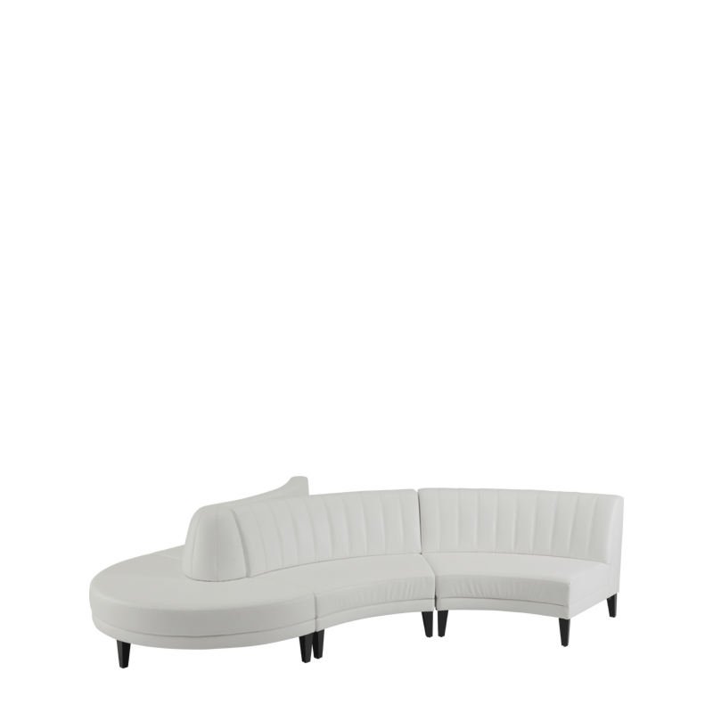 Infinito F Curved Sofa in White