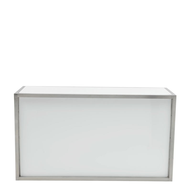 Unico Rectangular Bar - Stainless Steel Frame - Coloured Panels