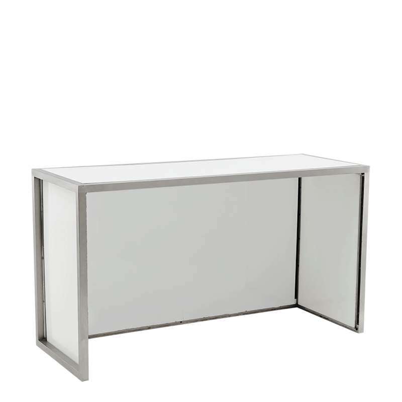 Unico Rectangular Bar - Stainless Steel Frame - Coloured Panels