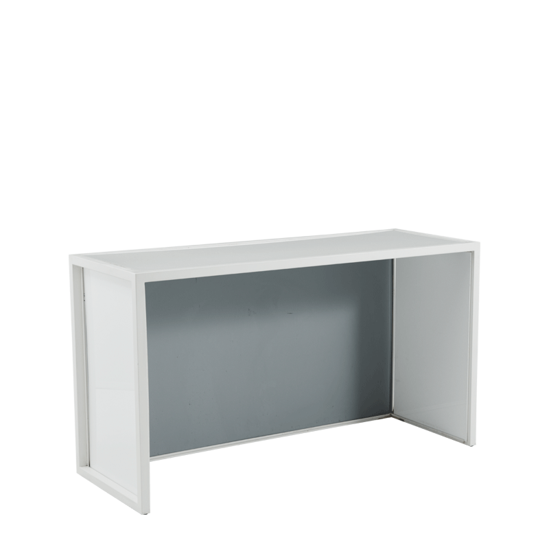 Unico Bar with White Frame and Wood Effect Front