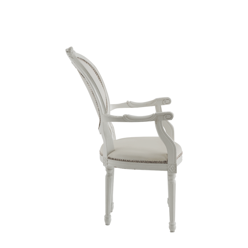 Baby Doll Round Armchair in White