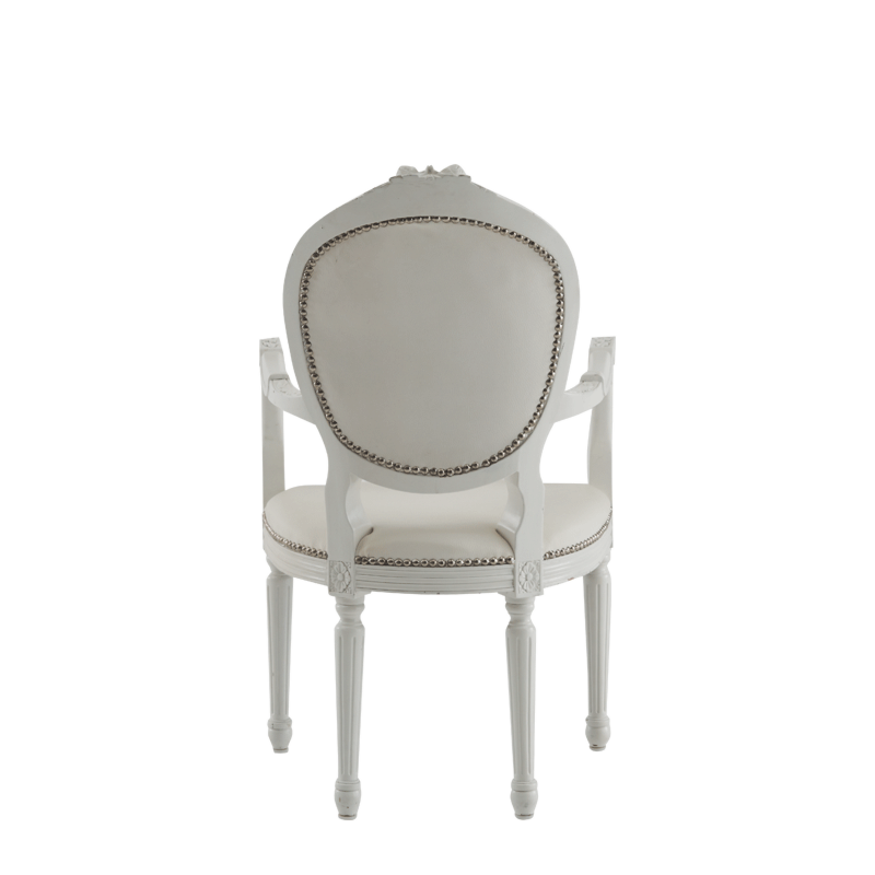 Baby Doll Round Armchair in White
