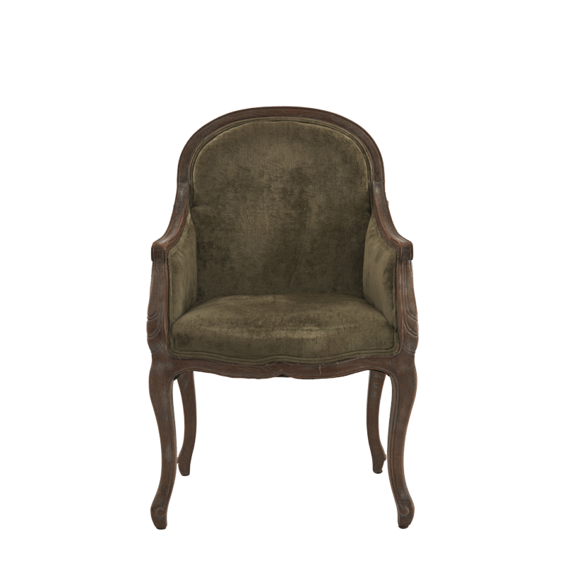 Berg Armchair Oak with Taupe