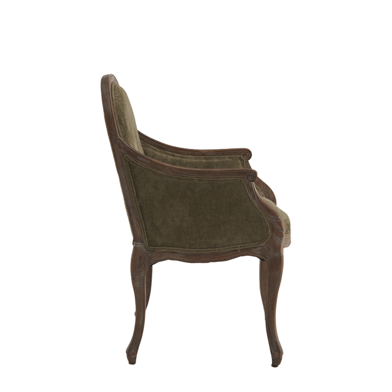 Berg Armchair Oak with Taupe