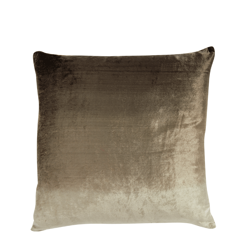 Grey velvet cushion