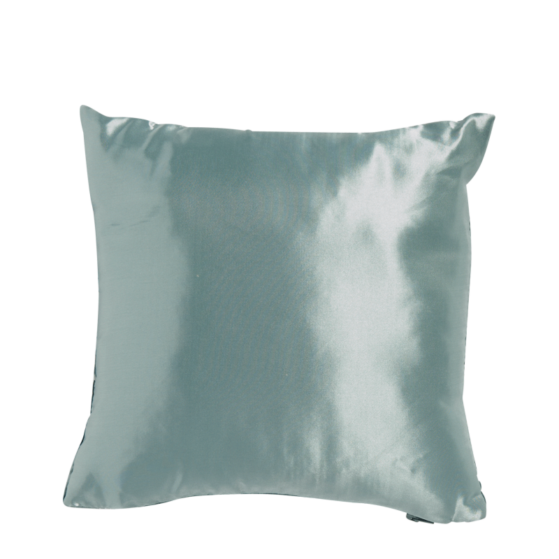 Turquoise Cushion with Large Stripes