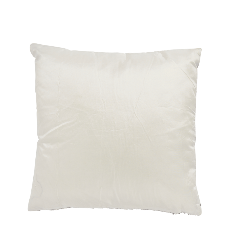 Silver Cushion with Sequins