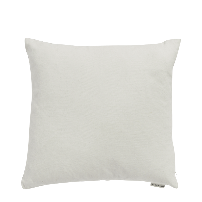 White Cushion with Grey Forms
