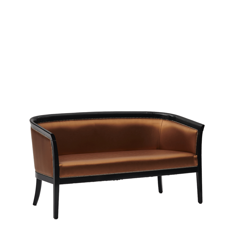 Divano Sofa in Black with Copper