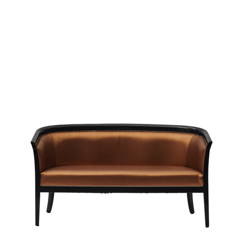 Divano Sofa in Black with Copper