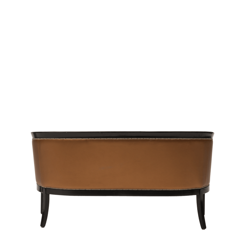 Divano Sofa in Black with Copper
