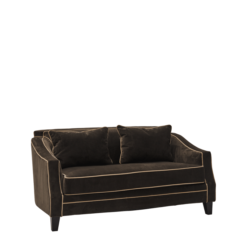 Duncan Sofa in Grey Velvet