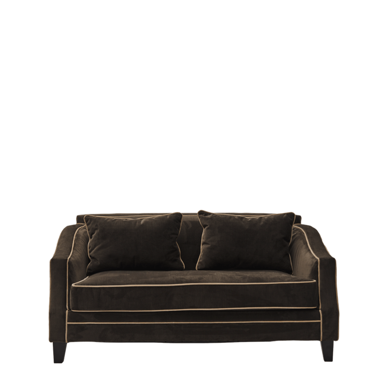 Duncan Sofa in Grey Velvet