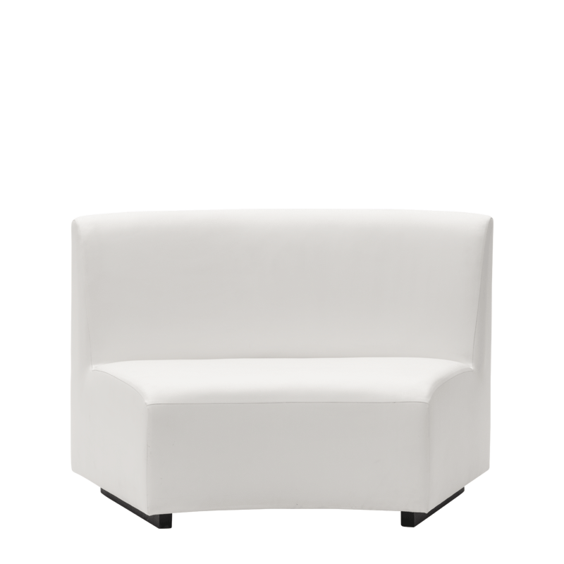 Endless Curve Sofa in White 4,72ft