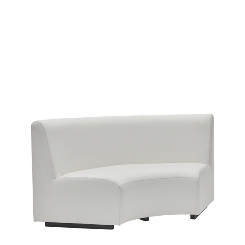 Endless Curve Sofa in White 6,16ft