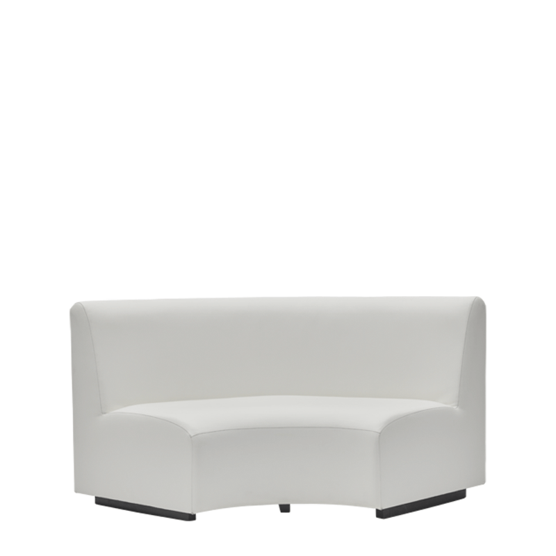 Endless Curve Sofa in White 6,16ft
