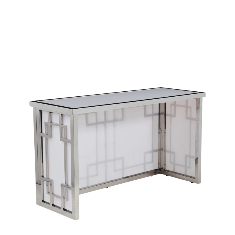 Gatsby Bar in Silver with White Panels