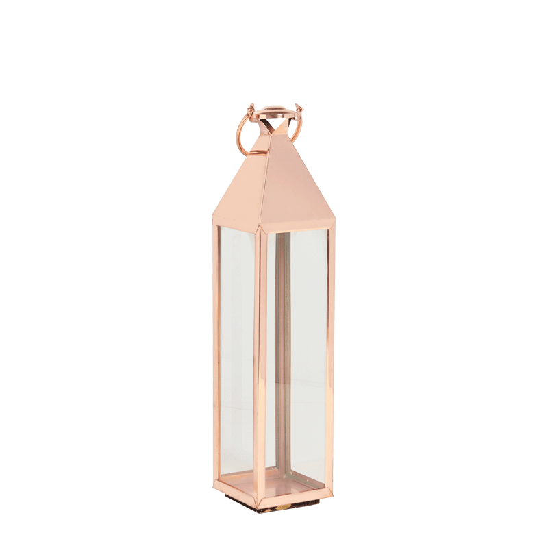 Hurricane Candelabra in Rose Gold