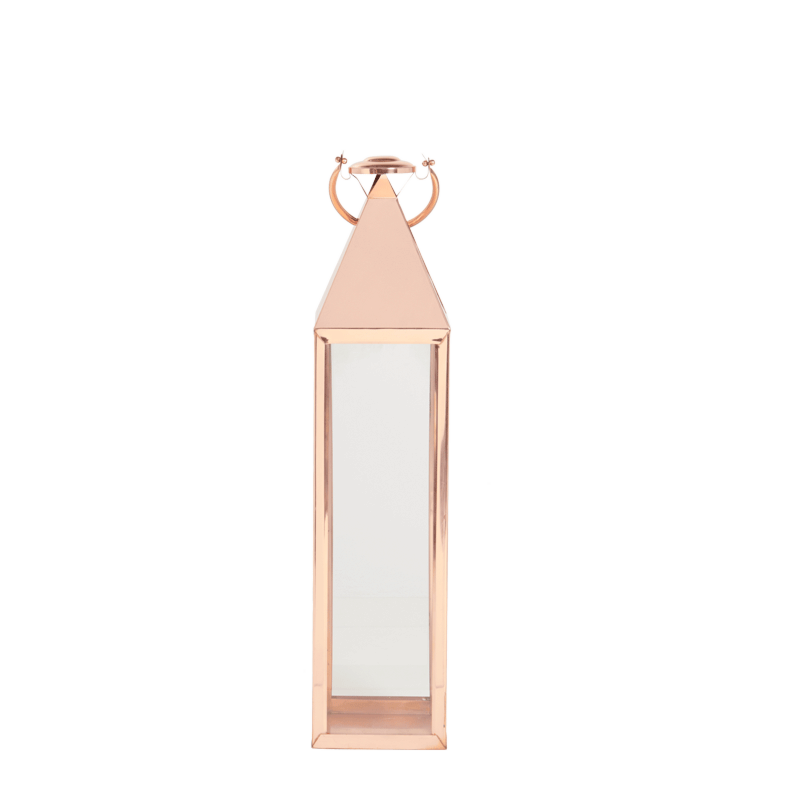 Hurricane Candelabra in Rose Gold
