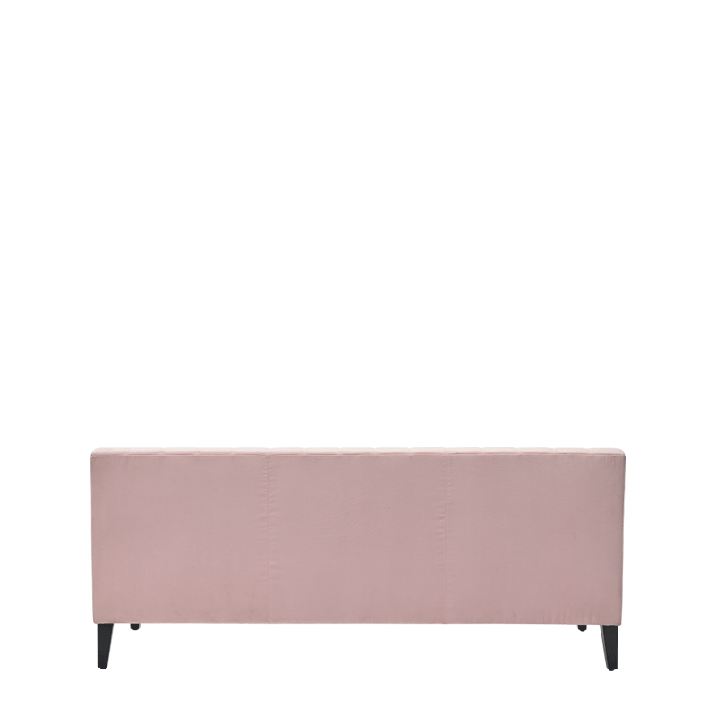 Infinito Straight Sofa in Ballet Pink Velvet