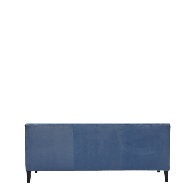 Infinito Straight Sofa in Powder Blue Velvet