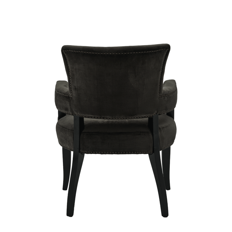 Lexi Armchair in Grey velvet