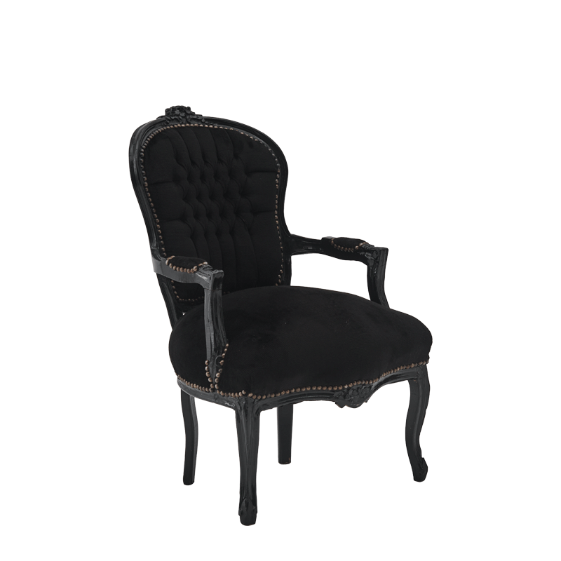 Louis Armchair in Black