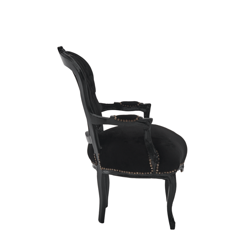 Louis Armchair in Black