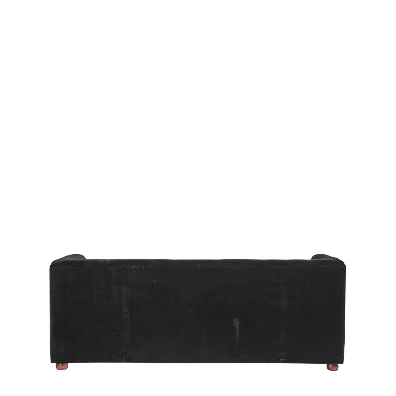 Merlot Sofa in Black Velvet