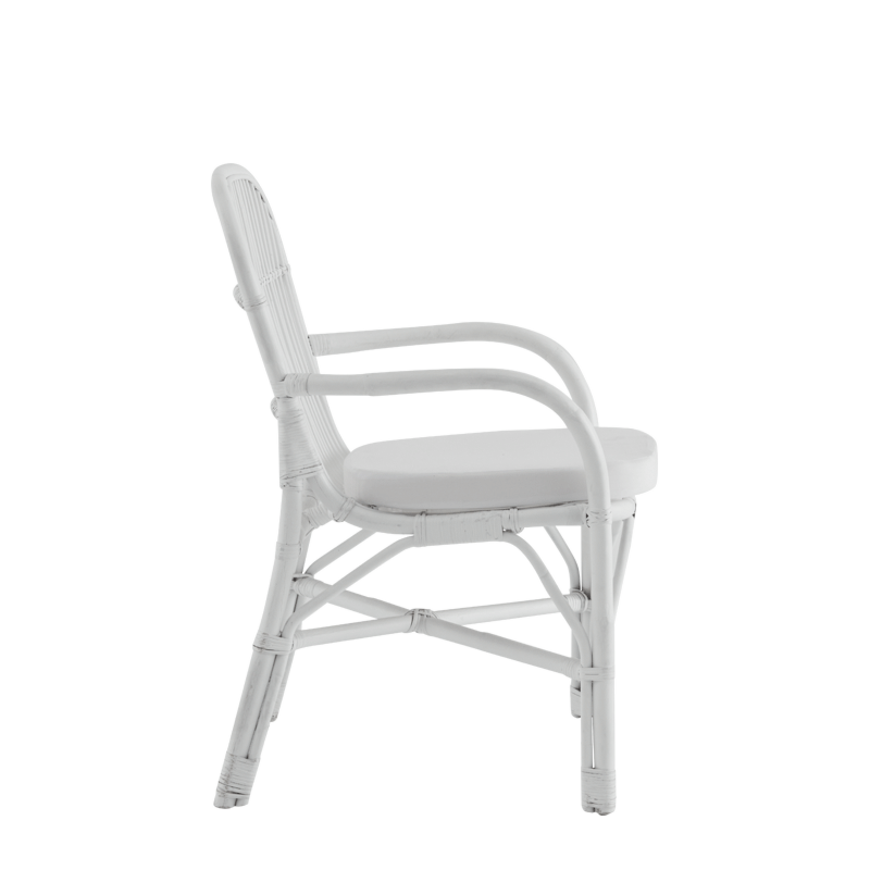 Nantucket Whicker Armchair in White