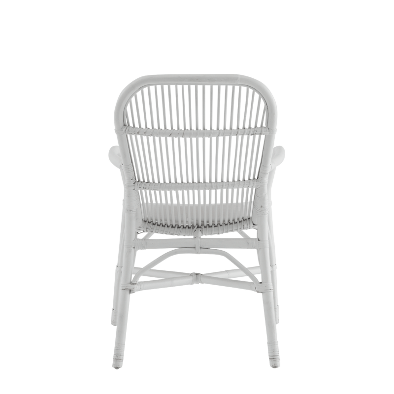 Nantucket Whicker Armchair in White