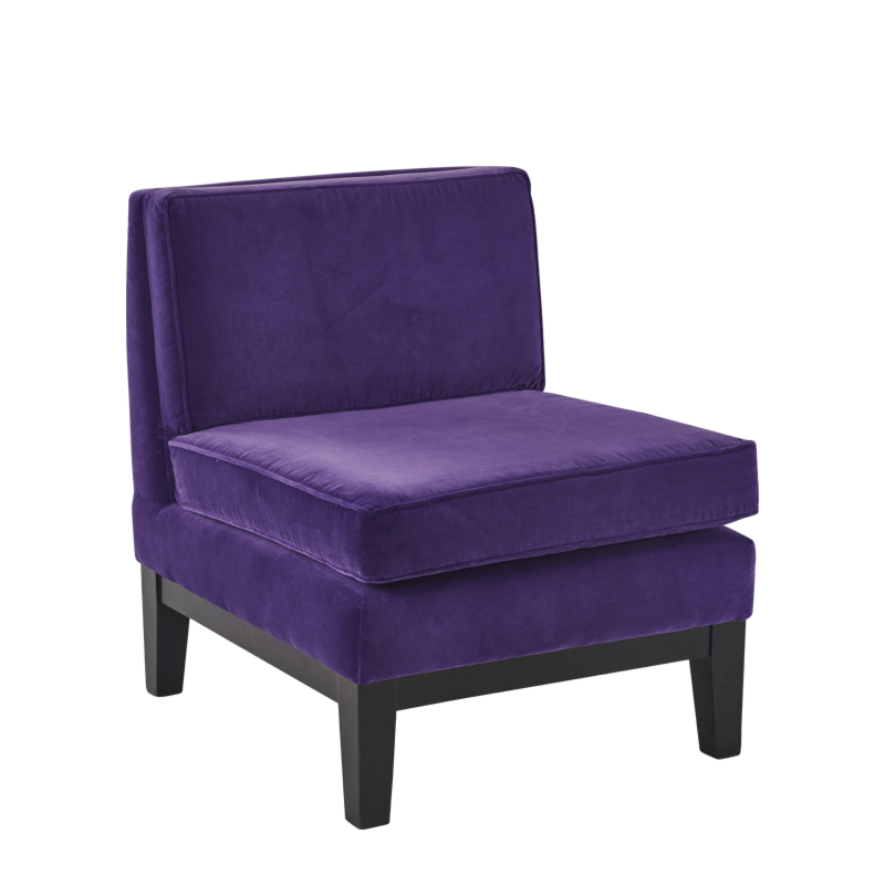 Olympic Chair in Purple Velvet