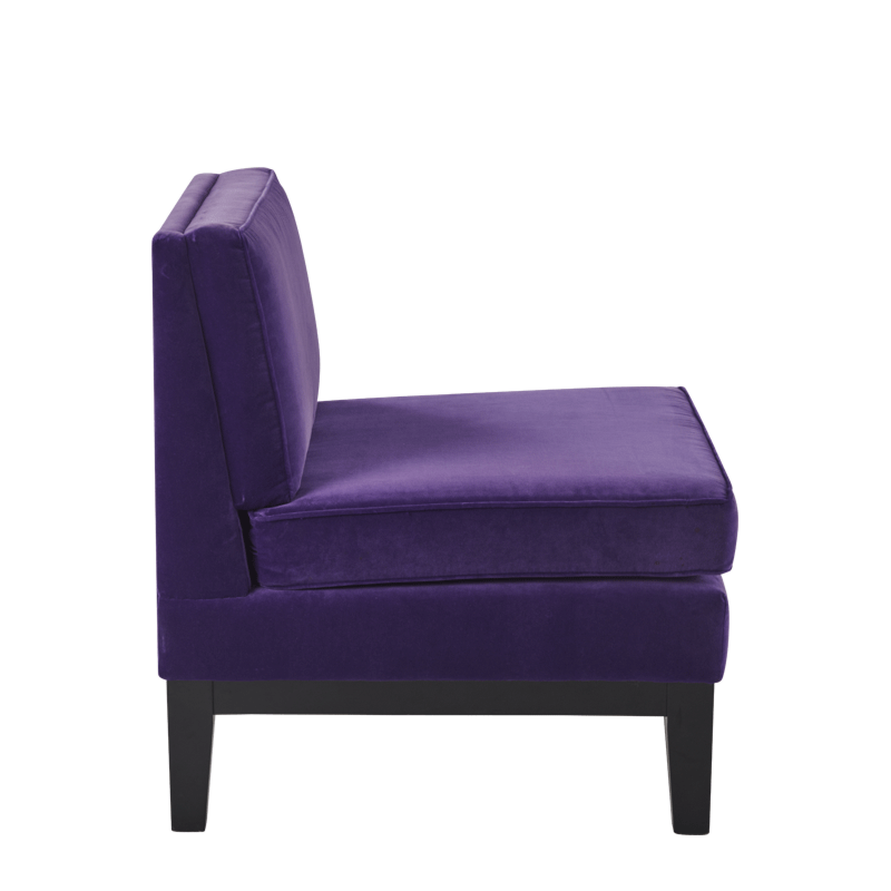 Olympic Chair in Purple Velvet