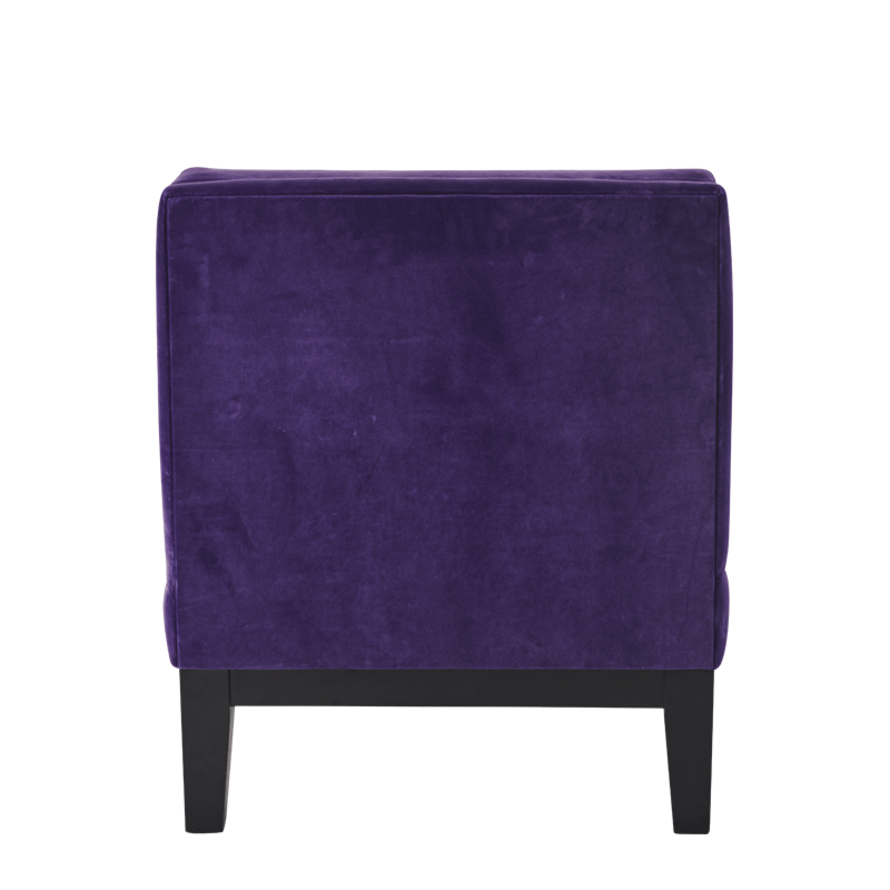 Olympic Chair in Purple Velvet