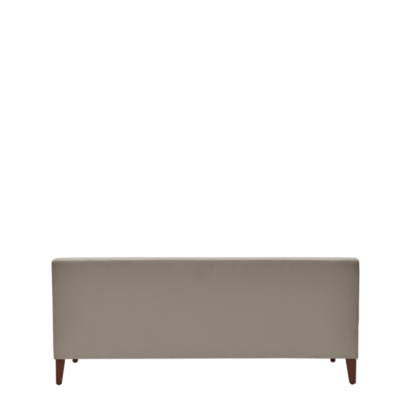 Sardinia Straight Smooth Back Sofa in Ivory