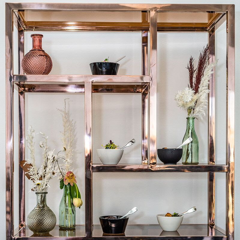 Tetris Rose Gold Shelving